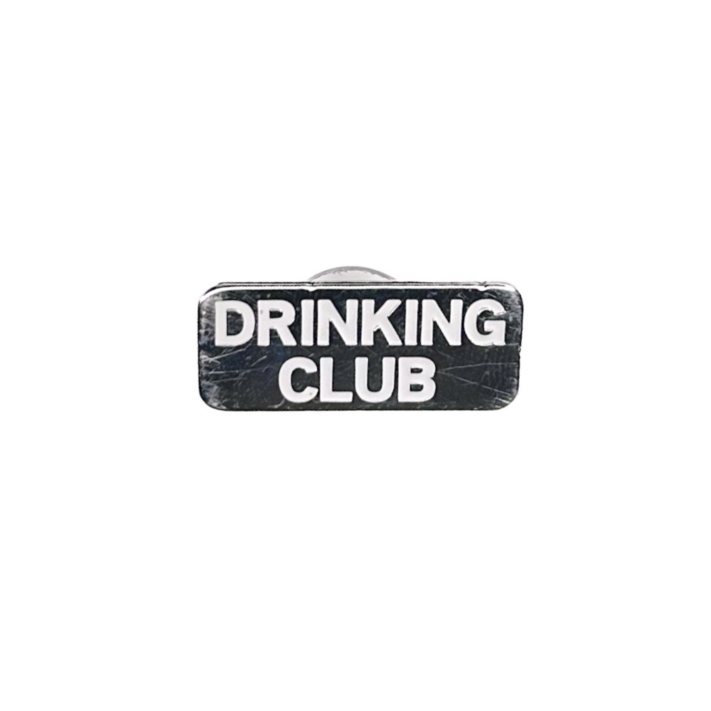 3/$25! Silver Pin Drinking Club Hat Pin non enamel